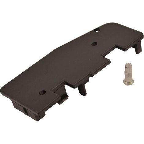 End Cap Low Rh Black for Hotpoint Cookers and Ovens (1/4)