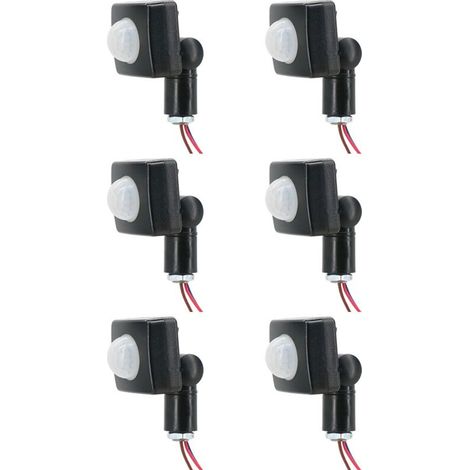 6 sensores infrarrojos de cuerpo humano de 220 V, sensor infrarrojo de cuerpo, interruptor LED, foco, sensor de movimiento PIR ajustable