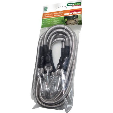 Cuerda extensible 4 correas extensibles y 8 platillos longitud de 70 cm Windhager (por 8)