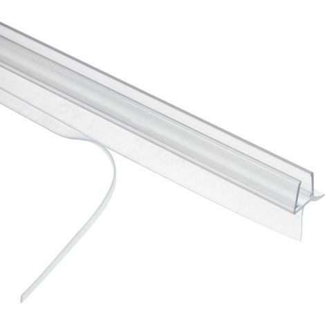 Le Sanitaire – Joint de porte de douche 1 m – Joint double lèvre ajustable – Profil hydrofuge – Installation sans forage – Pour portes 6 à 8 mm