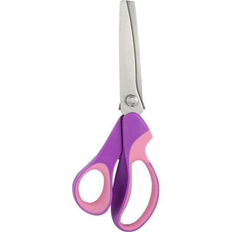 Ciseaux ondulés à denture dentelée, manche coloré, outils de découpe pour tissu, papier et point de croix faits main (dents de scie triangulaires 5 mm) (1/5)