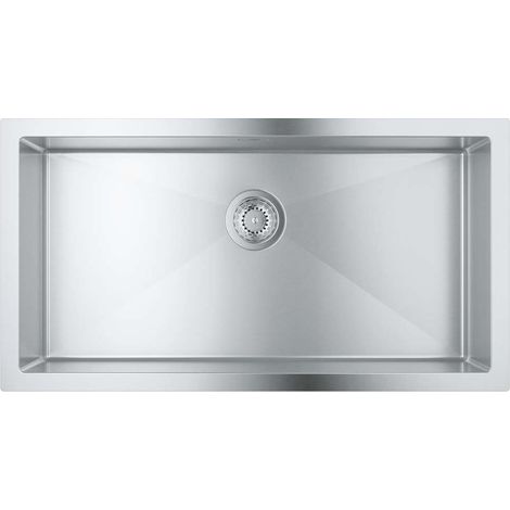 Grohe - Lavello K700 con sistema di scarico, 86x46 cm, acciaio inox spazzolato 31580SD1 (1/10)