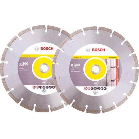2 X Bosch 2608615032 Pro Universal Diamond Blade Cutting Disc Grinder 300mm 12 (1/3)