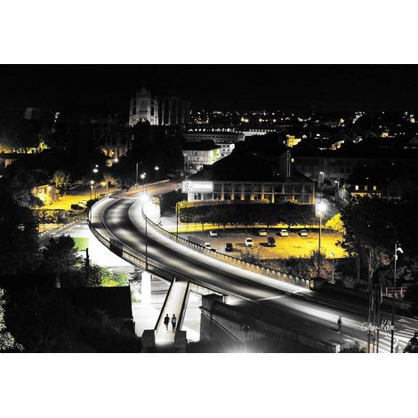 Tableau sur toile pont de Paris Beauvais 30x45 cm - Impression sur Toile Murale Décorative - Image imprimée en HD sur Toile - Toile sur Châssis en Bois FSC - Fabriqué en France (1/4)