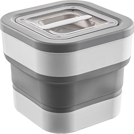 Récipients de stockage de riz pliables, sceau étanche pour nourriture chien chat farine, boîte de cuisine hermétique et refermable (1/5)