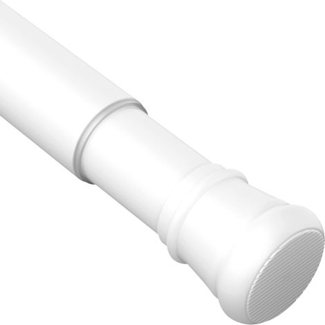 Barre De Douche Extensible Tringle Rideau Douche Barre Extensible Sans Perçage Tringle Télescopique Pour Salle De Bains Chambre Blanc 85-230Cm Ø32mm (1/5)
