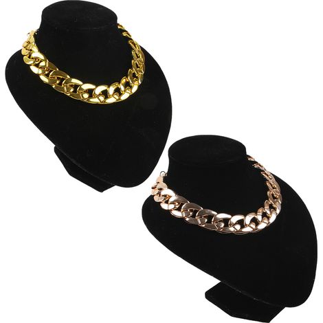 Lot de 2 collier, plastique léger, chaînette extension 5cm, accessoire mode, pour chat et petit chien (1/5)