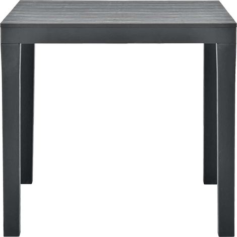 Maison Exclusive - Gartentisch Anthrazit 78x78x72 cm Kunststoff (1/5)