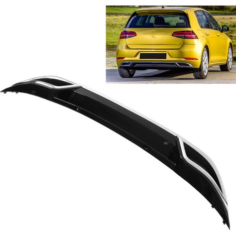 Fahrzeugmodifikation 13-16: Originaler Volkswagen Golf 7 Doppelauspuff-Heckspoiler, glänzend schwarz, extra groß und schwer (1/5)