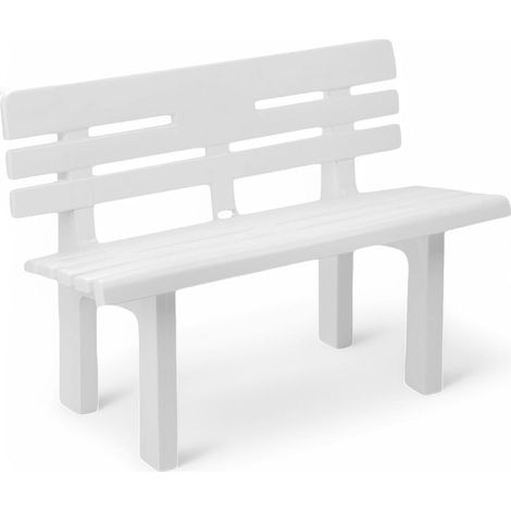 Banco exterior polipropileno 110x52xH71 cm Genziana