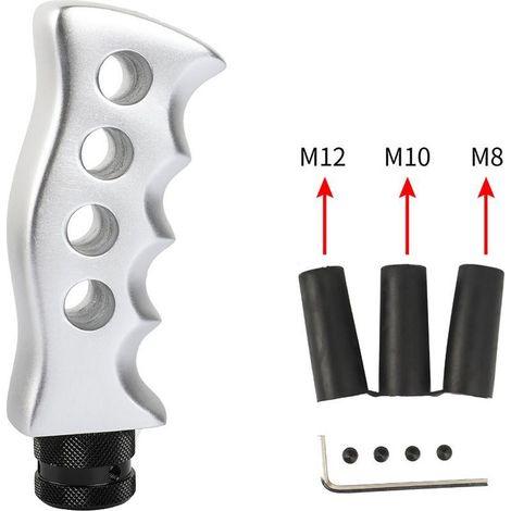 Pommeau de levier de vitesse universel pour transmission manuelle de voiture, poignée de type couteau, avec adaptateurs 8/10/12 mm, remplacement pour véhicule. (1/5)