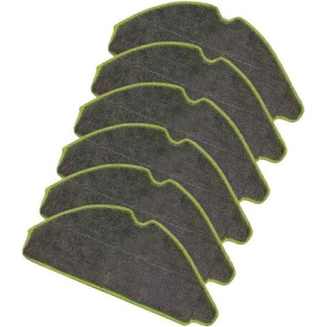 Lot de 6 lingettes de nettoyage en microfibre lavables pour aspirateur robot iRobot Roomba 115 Combo et 115 Combo+, idéales pour les poils d'animaux. (1/5)