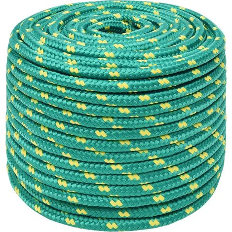 Maison Exclusive - Bootsseil Grün 14 mm 50 m Polypropylen