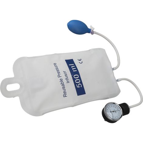 Poche à pression médicale 500ML avec indicateur pour perfuseur d'urgence - Version pro (1/5)