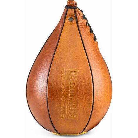 Hängender Boxsack aus echtem Leder Retro Tan Classic Evolution TG-110