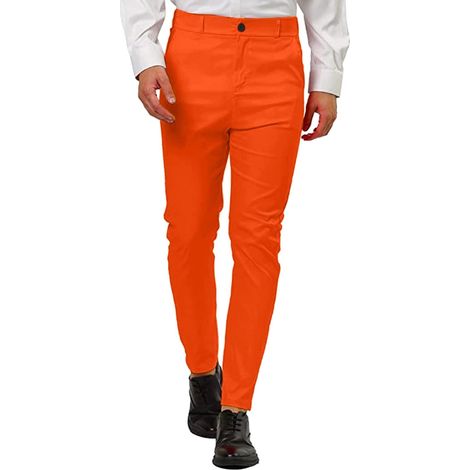 Pantalones chinos para hombre con cintura elástica Pantalones chinos para hombre para negocios, trabajo y hogar.