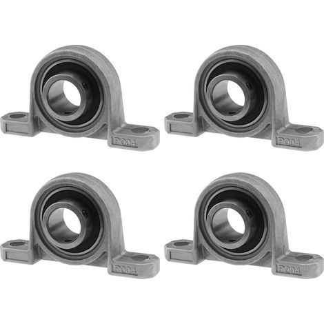4pcs KP004 Pillow Block Bearings Zinc Alloy Housing Bearings 20mm Bore Vertical Insertion Bearing Flanged Bearing Self-Adjusting Support Center Mounted (1/5)
