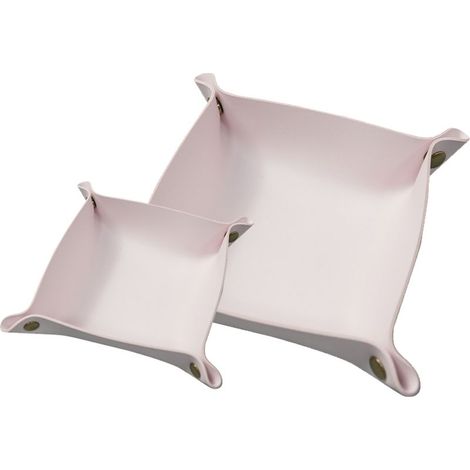Plateau De Rangement - Cuir Véritable - Pour Clés Bijoux Montres Pièces Monnaie Cosmétiques - 1 Pièce (1/5)