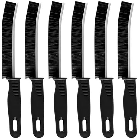 6 Pièces Brosse à Joints, Brosses de Nettoyage de Crevasses à Poils Durs, pour Rainure Fenetre, Salle de Bain, Toilettes, Cuisine (1/4)