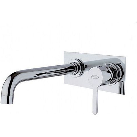 Rubinetto Jacuzzi a incasso con piastra per lavabo serie Sunset senza scarico per piletta click clack 0SU00497JA03 cromato (1/3)