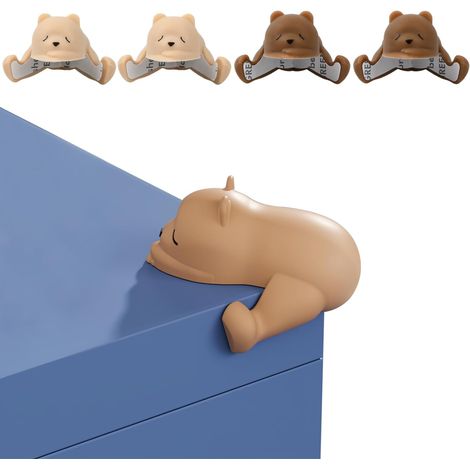 4 Pièces (Abricot et café) Protege Coin de Table Protection, Angles Anti-Collision, Protection Coin, Protecteur d'angle Mignonne, Meuble Protection Protege Angle de Table, Protège Bord Autocollant