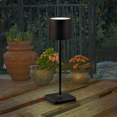 REALITY LEUCHTEN FERNANDEZ R54096132 LAMPE DE TABLE D'EXTÉRIEUR À BATTERIE LED 1,5 W AVEC STATION DE CHARGE (1/5)