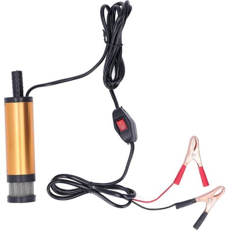Elektrische Mini-Ölpumpe mit Filter für Wasser, Kraftstoff und Diesel, 12 V Gleichstrom, 38 mm (1/4)