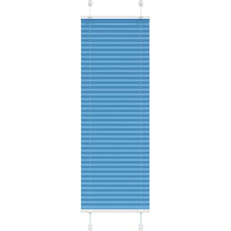 Plissee Blau 45x150 cm Stoffbreite 44,4 cm Polyester