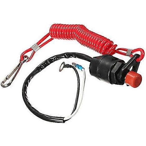 Bouton d'arrêt du moteur pour Yamaha / Tohatsu, interrupteur de coupure du moteur, interrupteur de coupure du moteur (1/5)