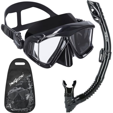 Set maschera e boccaglio - nero - MF03
