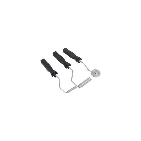 3Pcs Rouleau Debulleur, Outils Rouleaux en Fibre de Verre Bubble Paddle Roller Kit Resine Fibre de Verre