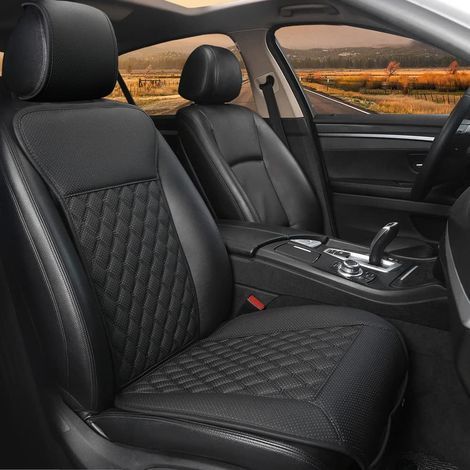Piece Front Car Seat Cover, Soft Fabric, Storage Pocket, Non-Slip Backing, For Car Interior (1/5)