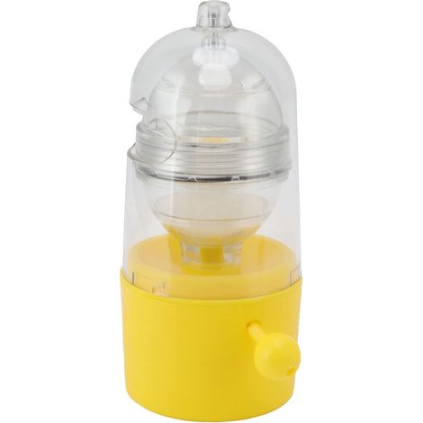 Egg Spinner, Gold Plastic Manual Shaker with Removable Pull Cord, Dishwasher Safe for Making Fried Eggs, Pudding, Salad (1/5)