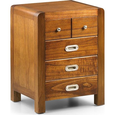 Rangement en bois massif de Mindy 5 tiroirs Sotchy 45cm (1/3)