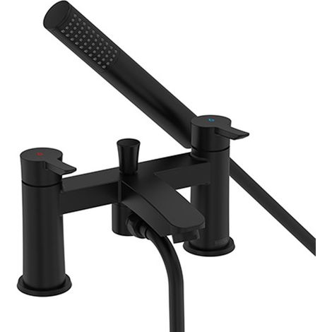 Bristan Apelo Bath Shower Mixer Tap Pillar Mounted - Black