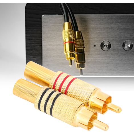 Kit de remplacement de 20 connecteurs RCA en zinc pour appareils audio domestiques (1/5)