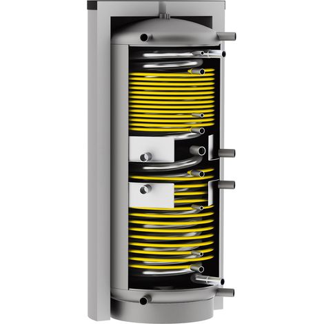 Solarbayer Hygiene Schichtenspeicher HSK-SLS-500 Edelstahlwellrohrwärmetauscher (1/3)