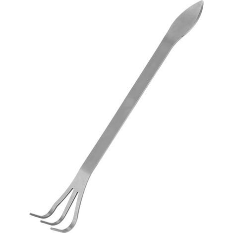 Handegge mit 3 Zinken aus Edelstahl und ergonomischem Griff für Gartenpflanzen