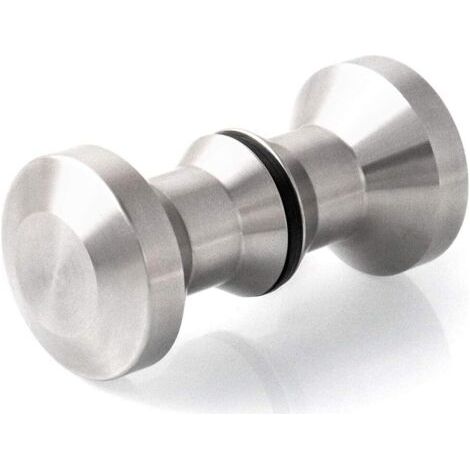 Sollbry 1 paire Bouton de porte, Porte de Douche Poignées pour Salle de Bain, Cuisine, Maison, Bureau, Hôtel, inox