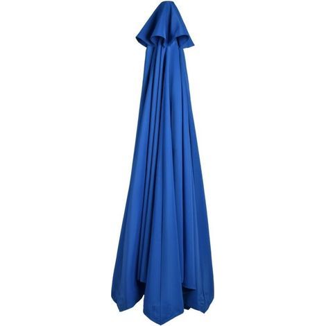 Toile de remplacement pour parasol 3m – Imperméable et résistant aux UV – Polyester bleu – Compatible avec 6 baleines (1/5)