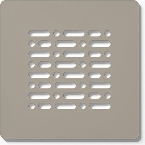 ZEZA Grade grille de bonde de receveur de douche - 13x13cm - New Pearl (beige)