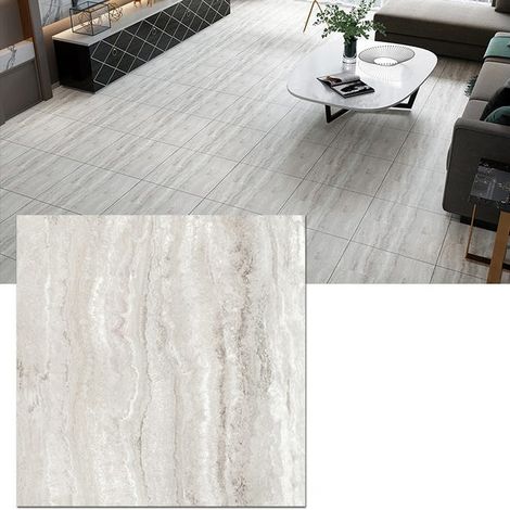 Self-adhesive floor stickers, thick marble-patterned wall stickers, non-slip and wear-resistant, 10 pieces per pack. (1/5)