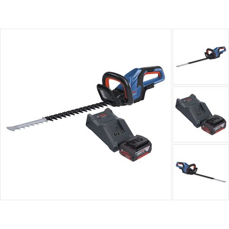 Bosch GHE 18V-60 Professional Akku Heckenschere 18 V 60 cm Brushless + 1x Akku 4,0 Ah + Ladegerät