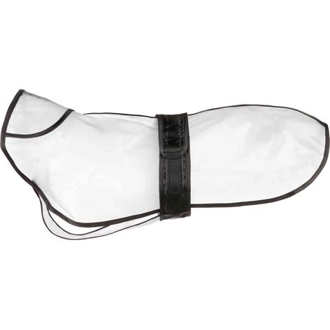 1 Manteau pour chien en PVC imperméable transparent avec bavoir, élément réfléchissant