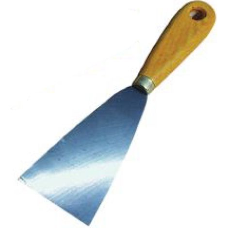 couteau à enduire - largeur 100 mm - manche bois - agi robur 393183