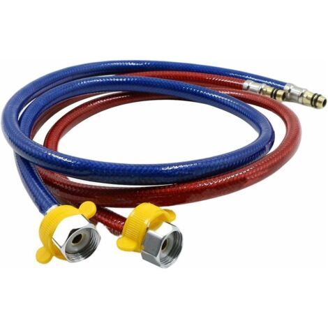 Tuyau flexible en acier inoxydable 100 cm G1/2 pour robinet – Raccords en laiton haute pression – Résistance 0°C à 100°C (1/5)