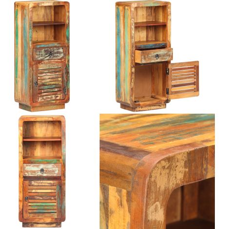 Highboard 45x32x110 cm Altholz Massiv - Vintage Hochschrank - Holzhängeschrank - Retro Sideboard - Altwood Furniture - Upcycling Möbel - Home & Living (1/5)