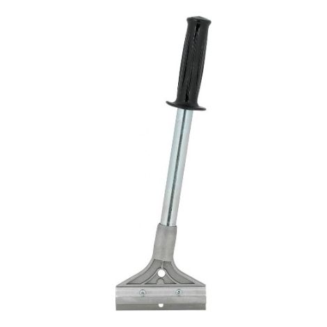 Grattoir renforcé 42 cm – Tube acier chromé 22 mm – Poignée avec blocage main – Jonction renforcée pour usage intensif