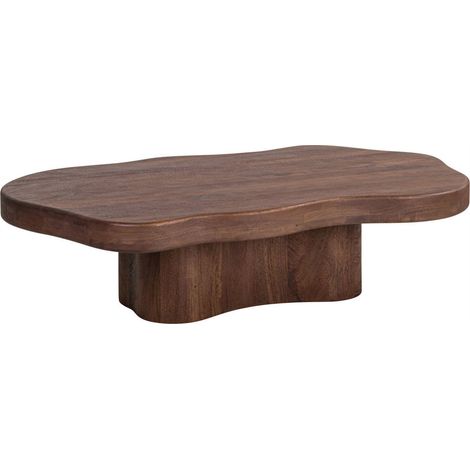 Table basse organique en manguier brun épicé - brun épicé (1/5)