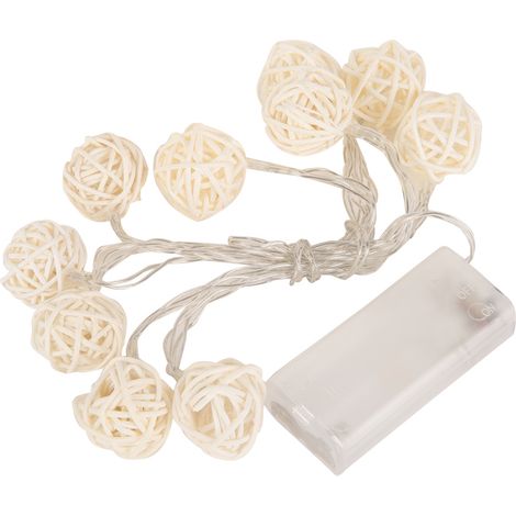 Guirlande lumineuse LED féérique pour chambre, pelouse, jardin, décoration de Noël, blanc chaud (1/5)